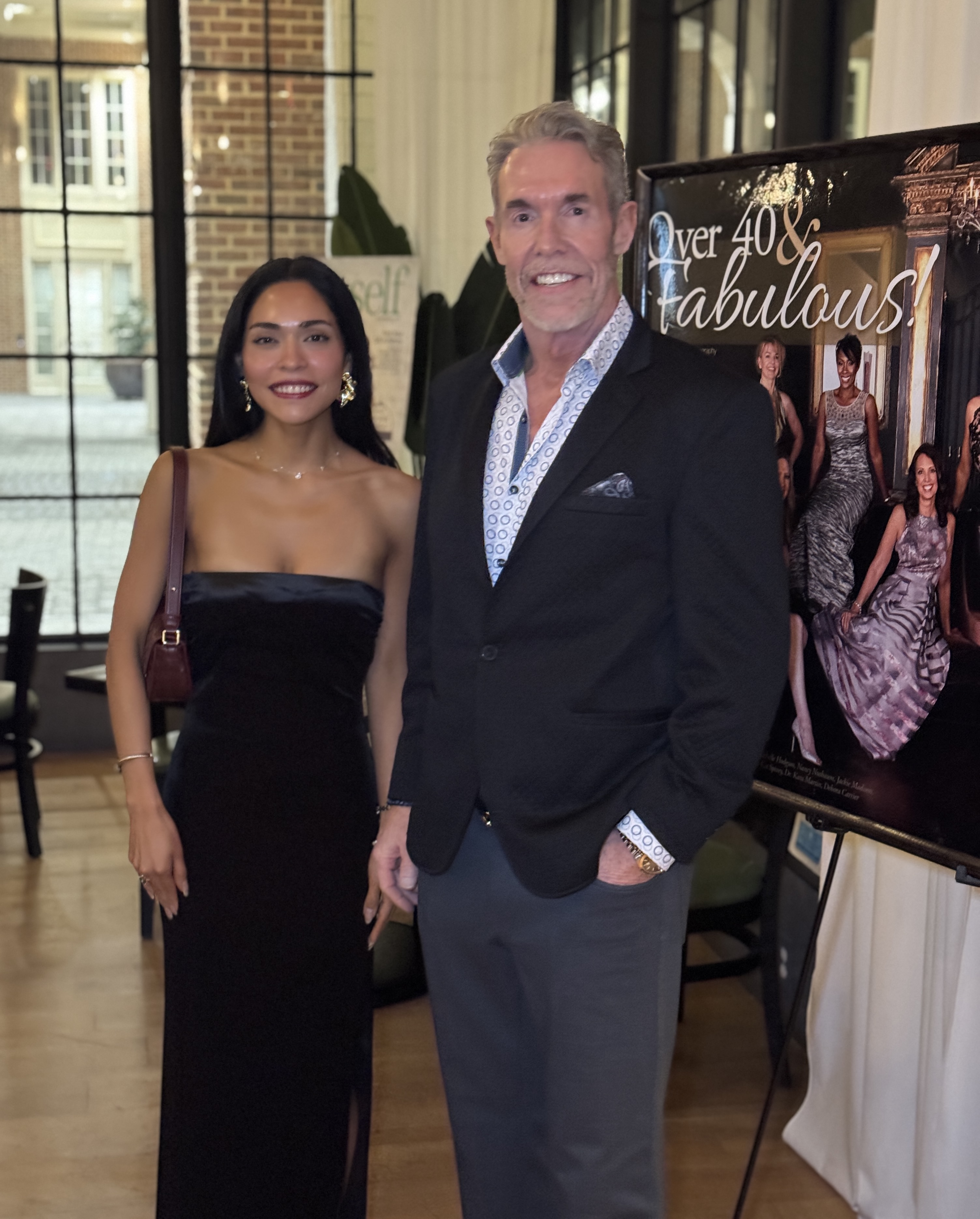 Hannah with Dr. Anderson at industry event