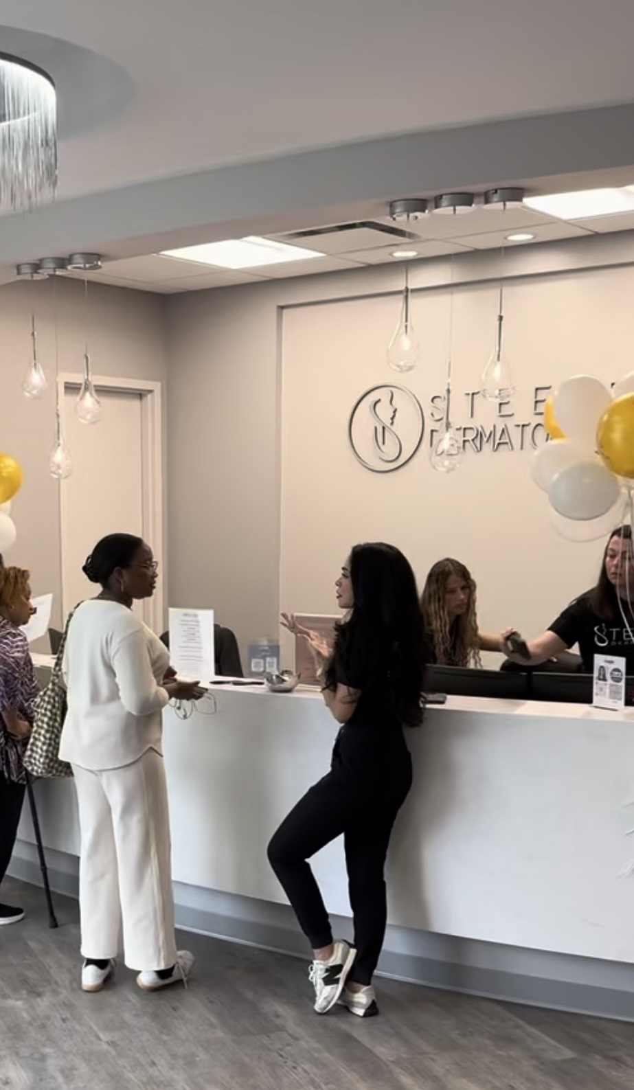 Hannah at Steele Dermatology event