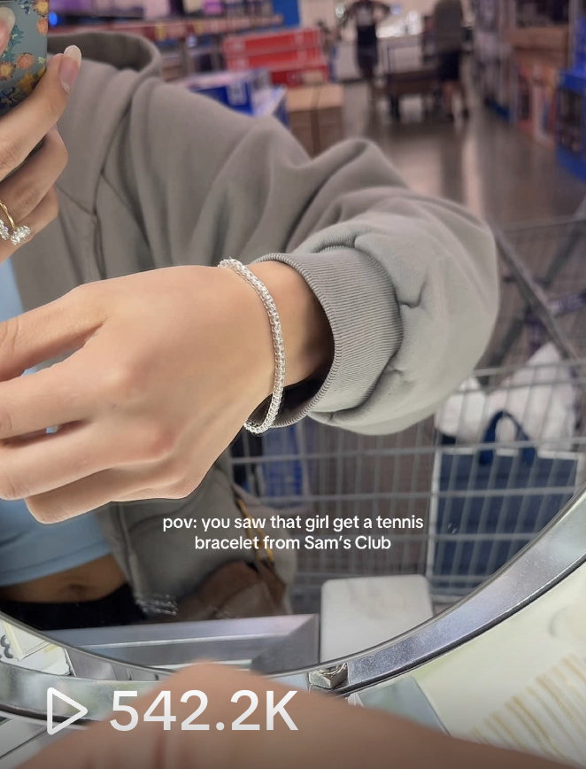 Sam's Club tennis bracelet